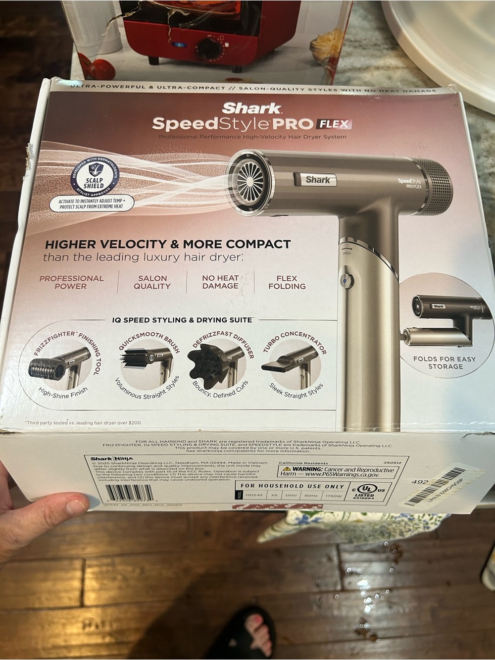 Shark SpeedStyle PRO FLEX Hair Dryer - Champagne